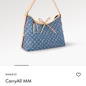 Louis Vuitton denim carryall MM